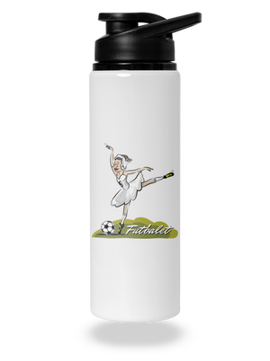 Futbalet flaša na vodu White
