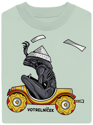 Votrelníček unisex mikina bez kapucne Blush Mint