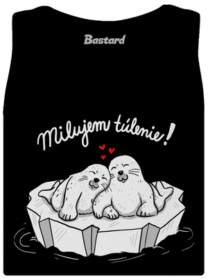 Milujem túlenie dámske tielko klasické Black