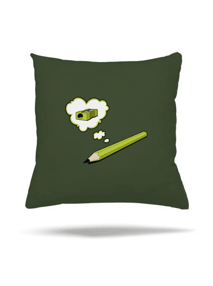 Ceruzka a Strúhatko vankúš Olive Green