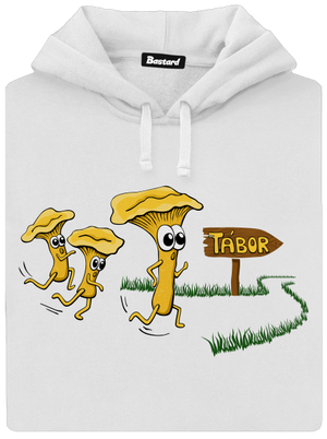 Beží líšky k táboru dámska mikina klokanka White