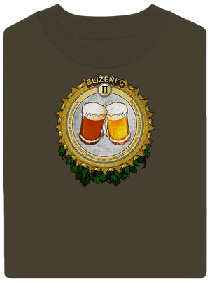 Pivný horoskop: Blíženec unisex mikina bez kapucne Urban Khaki