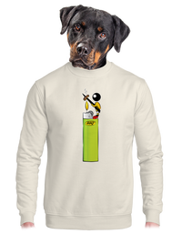 unisex mikina bez kapucne