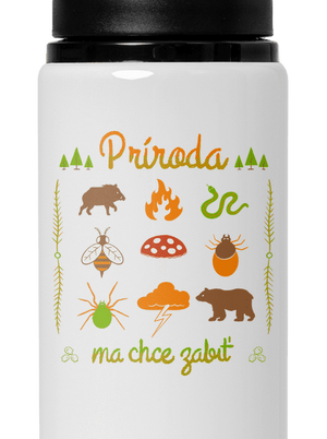 Príroda ma chce zabiť flaša na vodu White