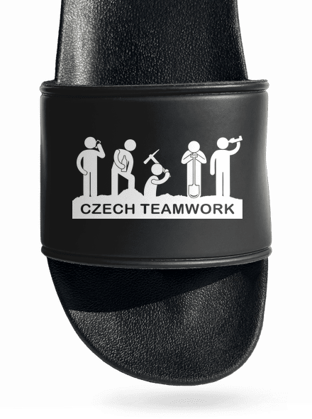 Czech Teamwork šľapky Black