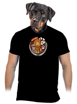 Psí horoskop: Lev pánske tričko Black