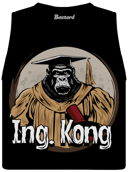 Ing. Kong dámske tielko voľné Black