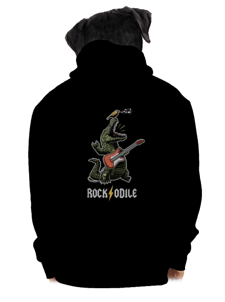 Rockodile pánska mikina na zips Black