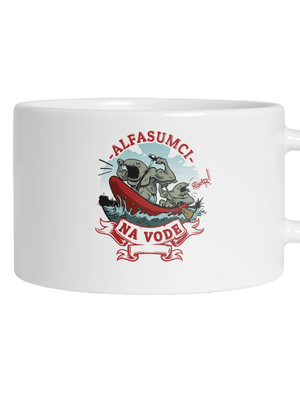 Alfasumci na vode hrnček makronka White
