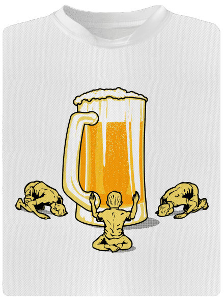 Piviště pánske športové tričko White