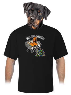 Wago svorka unisex tričko oversized Black