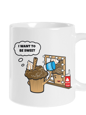 Sweet muffin klasický hrnček White