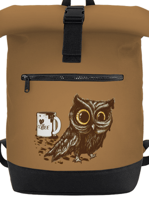 Sova na kofeínu batoh Caramel