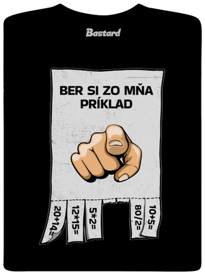 Ber si zo mňa príklad pánske tričko Black