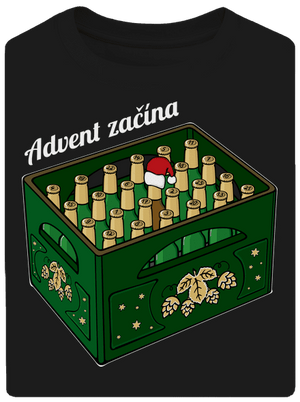 Advent začína unisex tričko oversized Black
