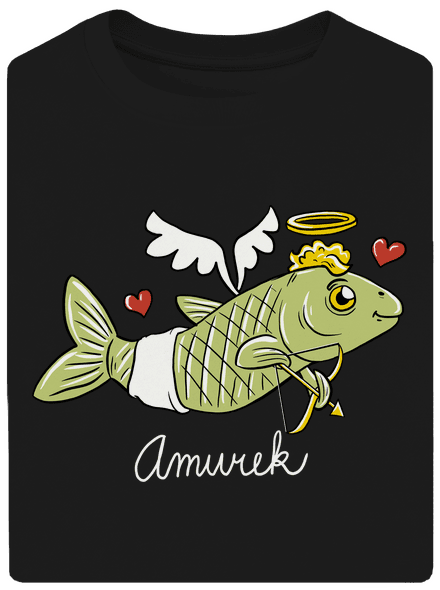 Amurek unisex tričko oversized Black