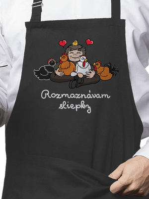 Rozmaznávam sliepky zástera Dark Grey