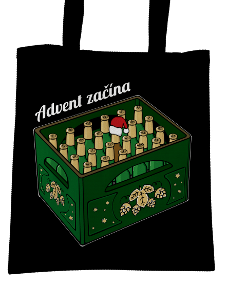 Advent začína taška Black