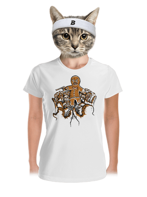 Perníková apokalypsa dámske športové tričko White