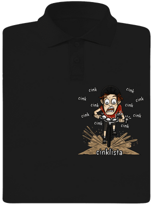 Cinklista pánska polokošeľa Black