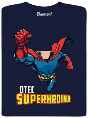Tatko superhrdina pánske tričko Navy