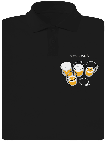 Pijáda pánska polokošeľa Black