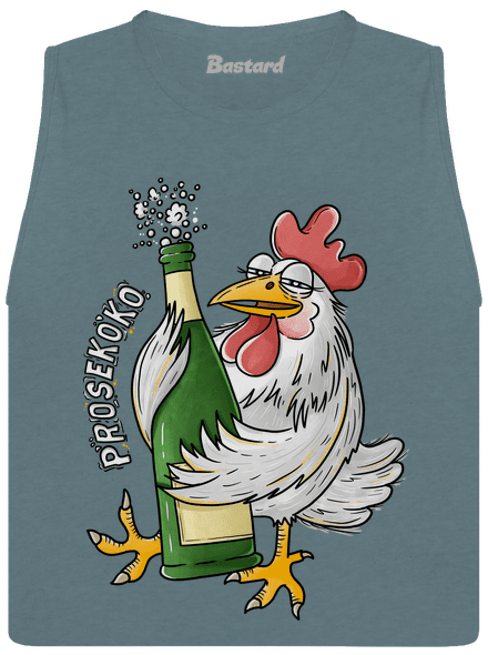Prosekoko dámske tielko voľné Heather Deep Teal