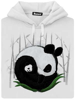 Dve spiace pandy dámska mikina klokanka White