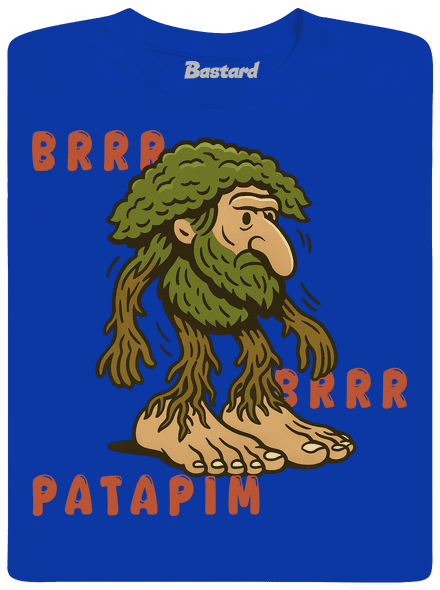 Brrr Brrr Patapim – Italian Brainrot pánske dlhý rukáv Royal Blue