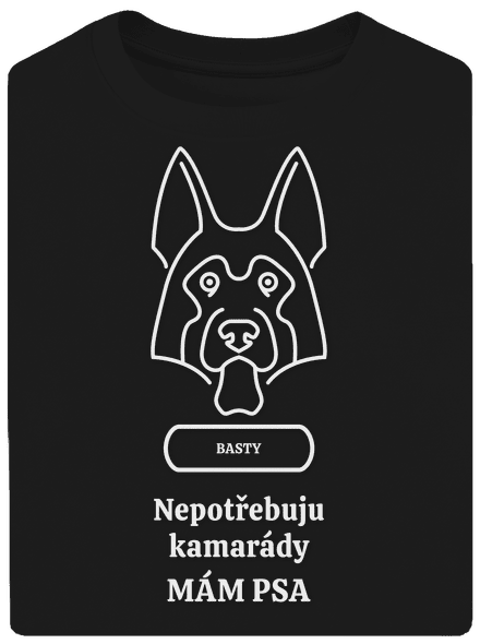 Nemôžem, mám psa unisex tričko oversized Black