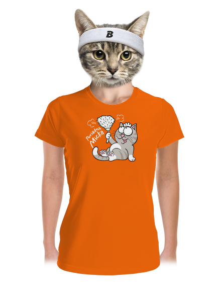 Macko a Micka dámske športové tričko Neon Orange