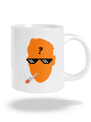 Thug life veľký hrnček White