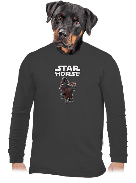 Star horse pánske dlhý rukáv Dark Grey