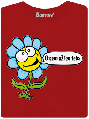 Chcem už len teba dámske tričko s lemom Red Mal