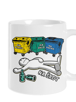 Tříděný odpad klasický hrnček White