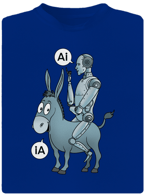 Somár a AI pánske športové tričko Royal Blue Mal