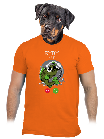 Ryby volají pánske tričko Orange