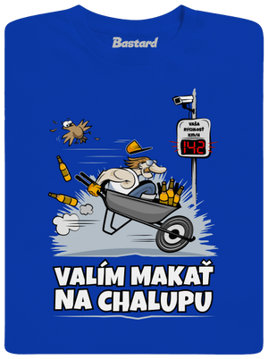 Valím na chalupu pánske dlhý rukáv Royal Blue