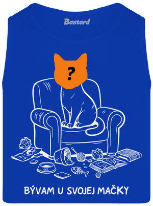 Bývam u svojej mačky pánske tielko Royal Blue