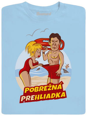 Pobrežná prehliadka pánske tričko Sky Blue