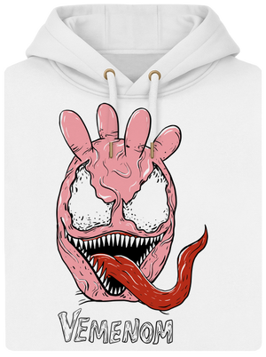 Vemenom unisex mikina premium Snowwhite