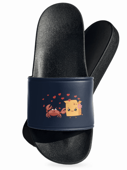Krab a krabica šľapky Navy
