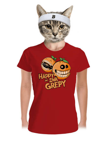 Happy grepy dámske športové tričko Red Mal