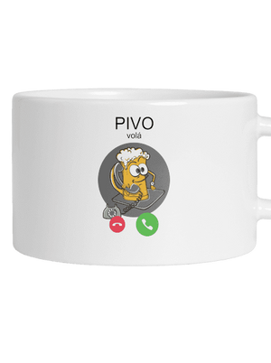 Pívo volá hrnček makronka White