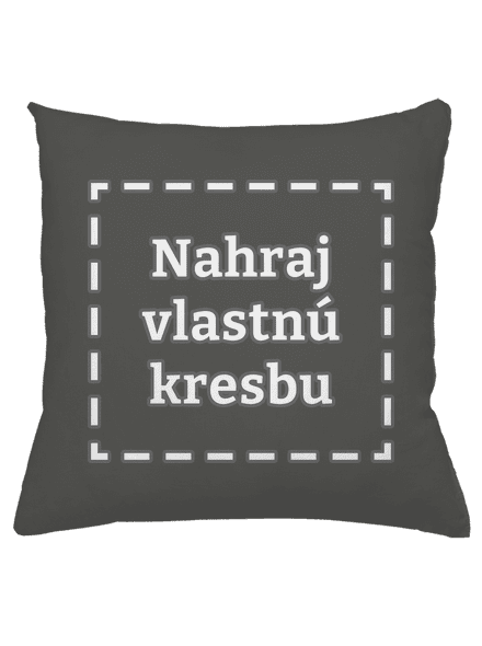 Detské kresby - Nahraj vlastnú vankúš Gray Pol