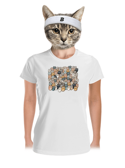 Nájdi čerta dámske športové tričko White