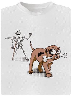 Kostlivec detské športové tričko White