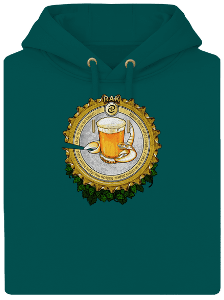 Pivný horoskop: Rak unisex mikina premium Emerald Green