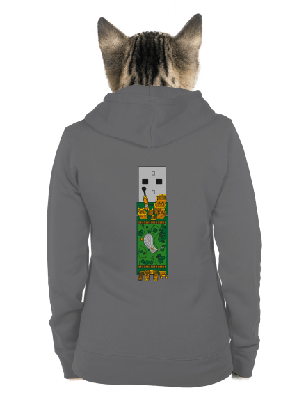 USB city dámska mikina na zips Steel Gray