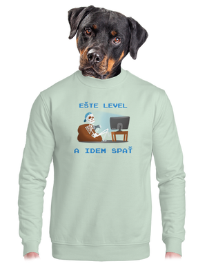 Ešte level unisex mikina bez kapucne Blush Mint